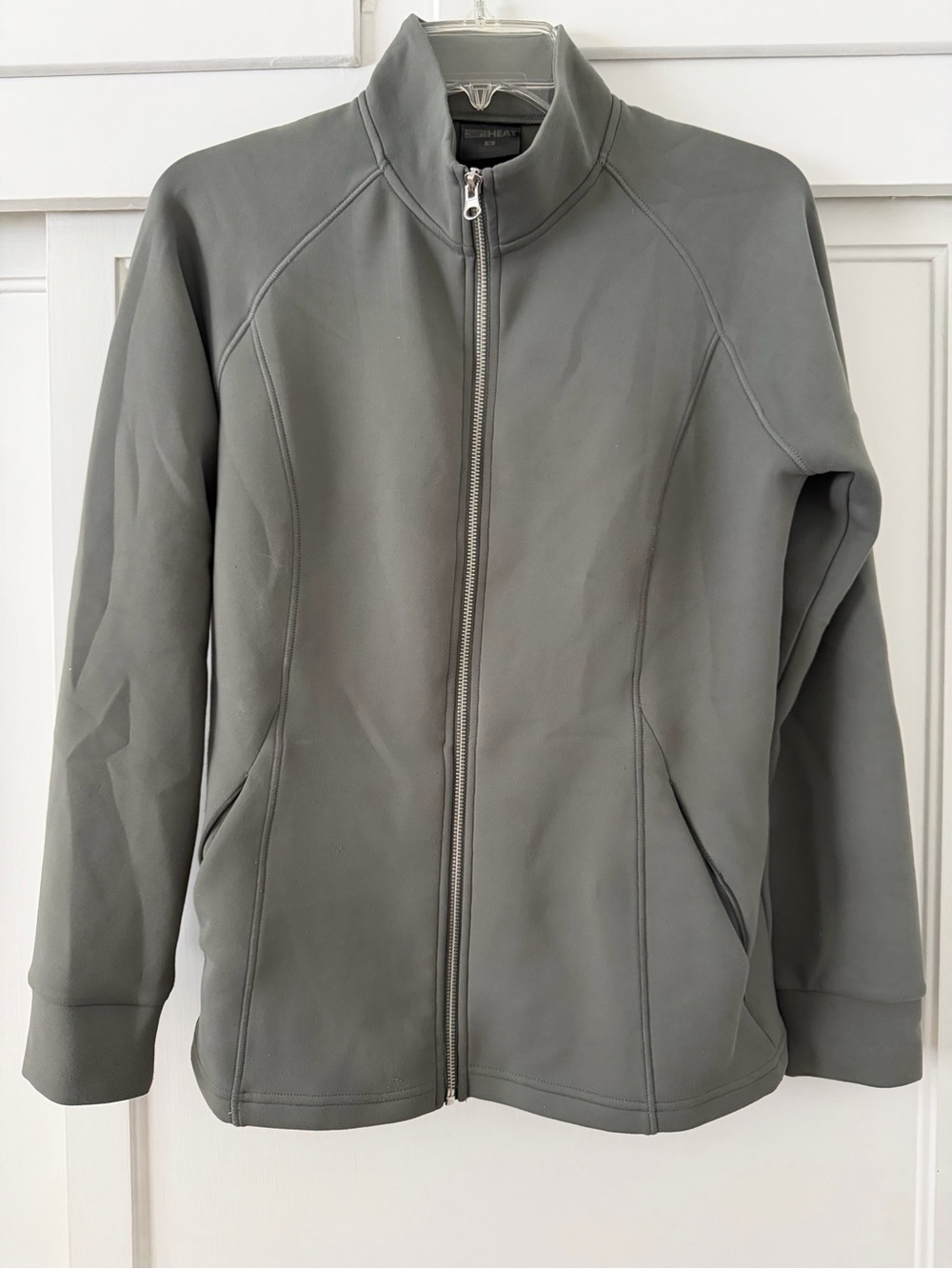 32 Degree Heat Women's Olive Green Zip-Up Athletic Jacket